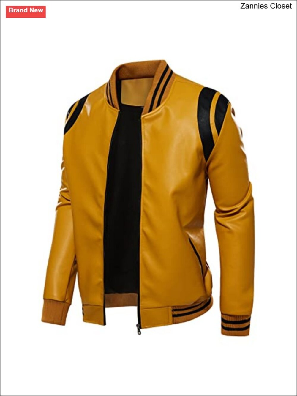 Men's PU Faux Leather Motorcycle Bomber Jacket Fleece Windproof Lightweight